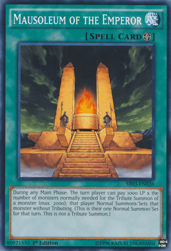 Mausoleum of the Emperor - SR03-EN026 Common 1st Edition