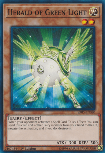Herald of Green Light - SR05-EN020 Common 1st Edition