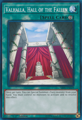 Valhalla, Hall of the Fallen - SR05-EN029 Common 1st Edition