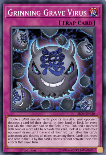 Grinning Grave Virus - SR06-EN030 Super Rare 1st Edition