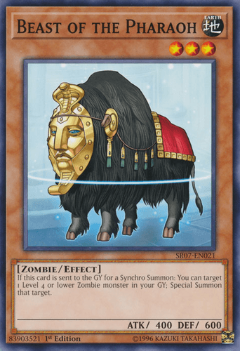 Beast of the Pharaoh - SR07-EN021 Common 1st Edition