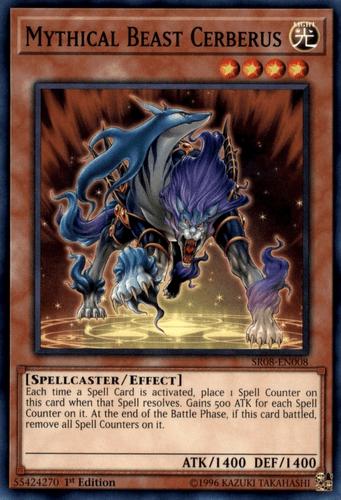Mythical Beast Cerberus - SR08-EN008 Common 1st Edition