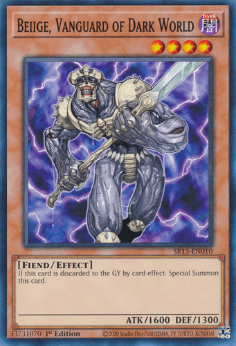 Beiige, Vanguard of Dark World - SR13-EN010 Common 1st Edition