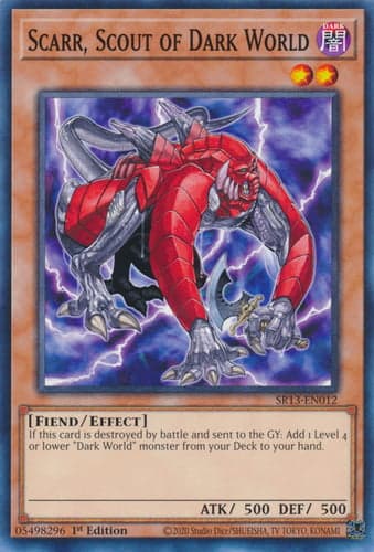 Scarr, Scout of Dark World - SR13-EN012 Common 1st Edition