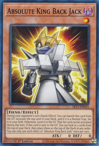 Absolute King Back Jack - SR13-EN024 Common 1st Edition