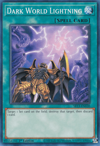 Dark World Lightning - SR13-EN030 Common 1st Edition