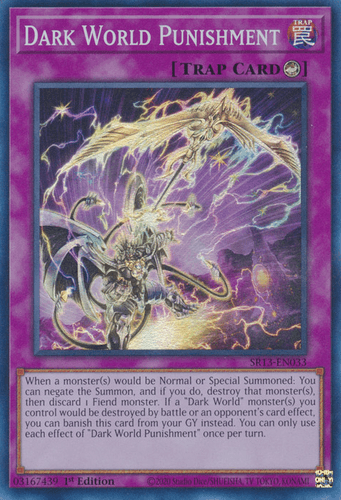 Dark World Punishment - SR13-EN033 Super Rare 1st Edition