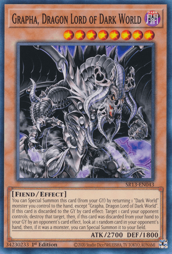 Grapha, Dragon Lord of Dark World - SR13-EN043 Common 1st Edition