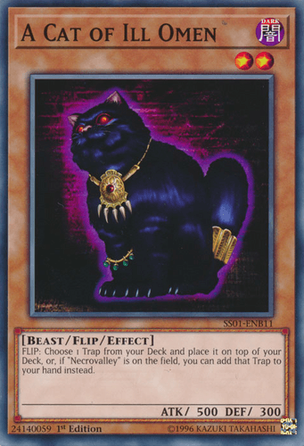A Cat of Ill Omen - SS01-ENB11 Common 1st Edition