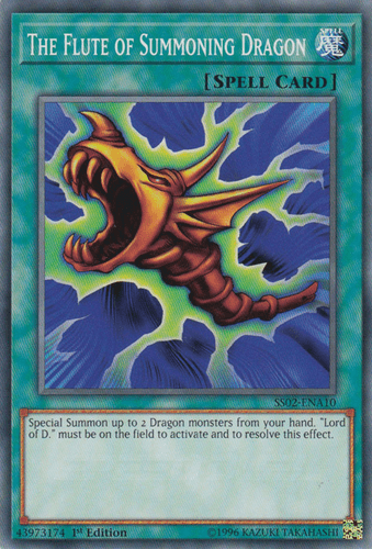 The Flute of Summoning Dragon - SS02-ENA10 Common 1st Edition