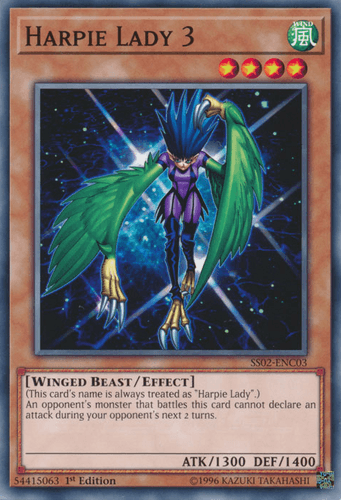 Harpie Lady 3 - SS02-ENC03 Common 1st Edition