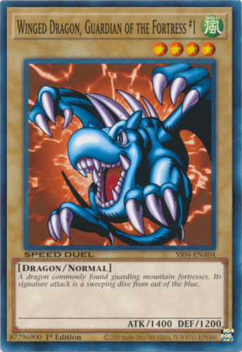 Winged Dragon, Guardian of the Fortress #1 - SS04-ENA04 Common 1st Edition