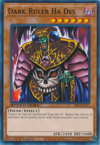 Dark Ruler Ha Des - SS05-ENA11 Common 1st Edition