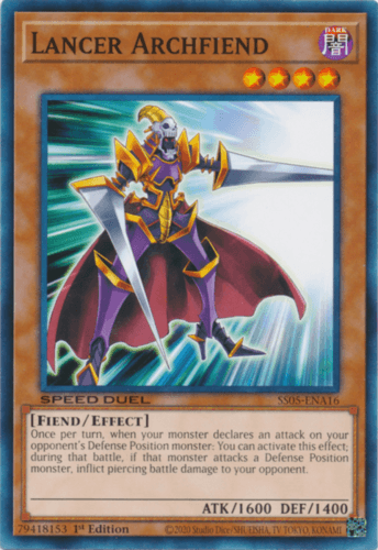 Lancer Archfiend - SS05-ENA16 Common 1st Edition