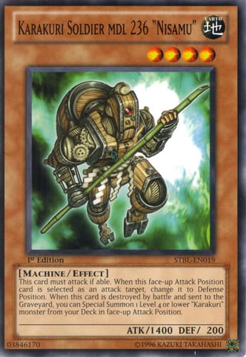 Karakuri Soldier mdl 236 "Nisamu" - STBL-EN019 Common 1st Edition