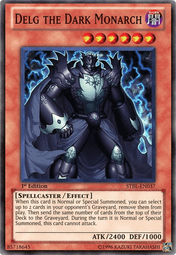 Delg the Dark Monarch - STBL-EN037 Super Rare 1st Edition