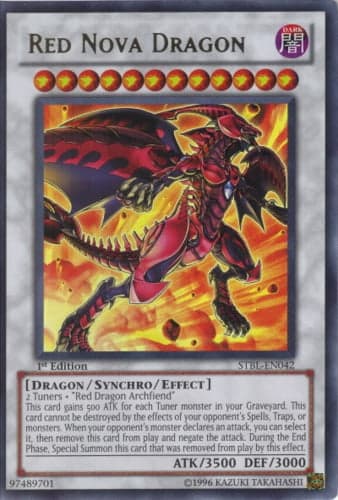 Red Nova Dragon - STBL-EN042 Ultimate Rare 1st Edition