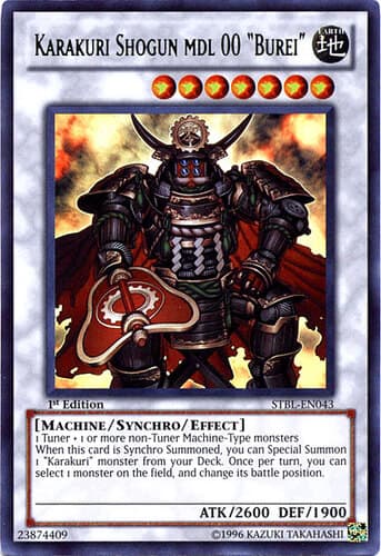 Karakuri Shogun mdl 00 "Burei" - STBL-EN043 Ultimate Rare 1st Edition