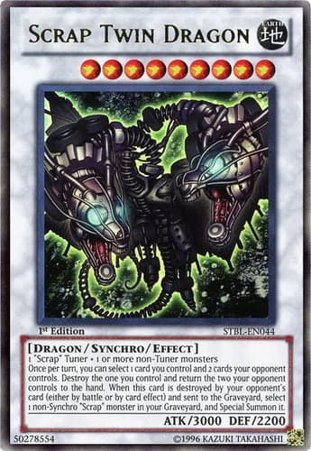 Scrap Twin Dragon - STBL-EN044 Ultimate Rare 1st Edition