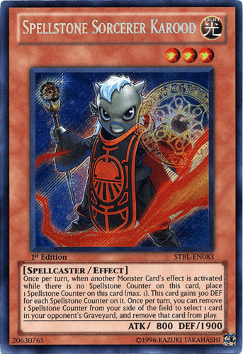 Spellstone Sorcerer Karood - STBL-EN083 Secret Rare Unlimited