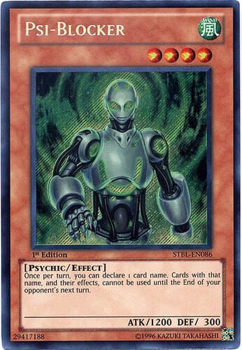 Psi-Blocker - STBL-EN086 Secret Rare 1st Edition