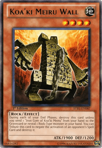 Koa'ki Meiru Wall - STBL-EN087 Rare 1st Edition
