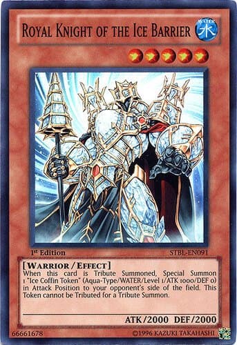 Royal Knight of the Ice Barrier - STBL-EN091 Super Rare Unlimited