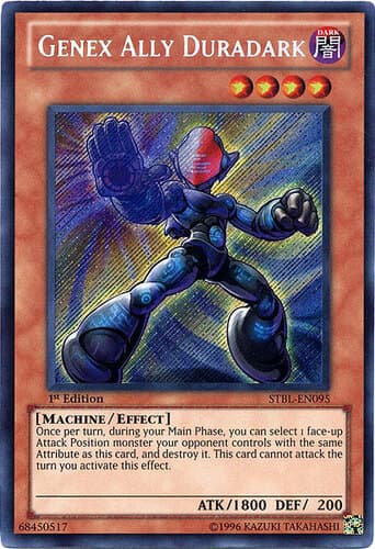 Genex Ally Duradark - STBL-EN095 Secret Rare 1st Edition
