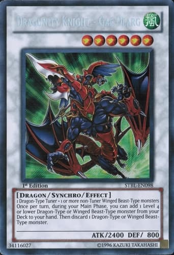 Dragunity Knight - Gae Dearg - STBL-EN098 Secret Rare Unlimited