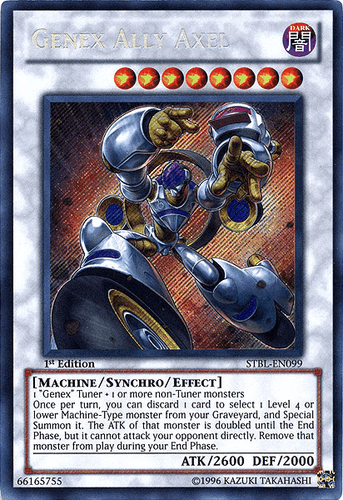 Genex Ally Axel - STBL-EN099 Secret Rare Unlimited