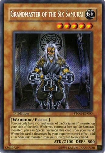 Grandmaster of the Six Samurai - STON-EN000 Secret Rare 1st Edition