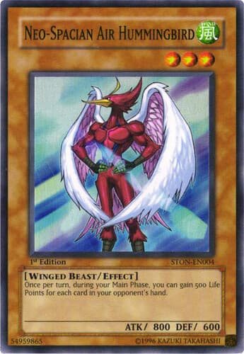 Neo-Spacian Air Hummingbird - STON-EN004 Super Rare 1st Edition