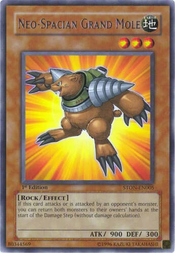 Neo-Spacian Grand Mole - STON-EN005 Ultimate Rare 1st Edition