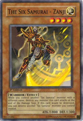 The Six Samurai - Zanji - STON-EN011 Common 1st Edition