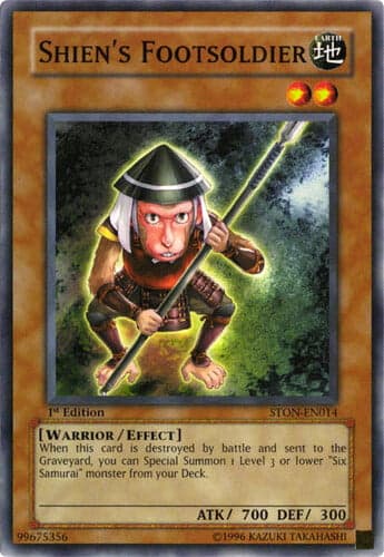Shien's Footsoldier - STON-EN014 Common 1st Edition
