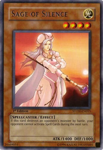 Sage of Silence - STON-EN015 Ultimate Rare 1st Edition