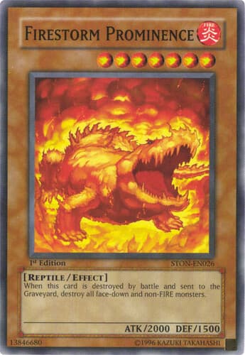 Firestorm Prominence - STON-EN026 Common 1st Edition