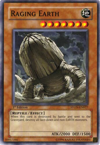 Raging Earth - STON-EN027 Common 1st Edition