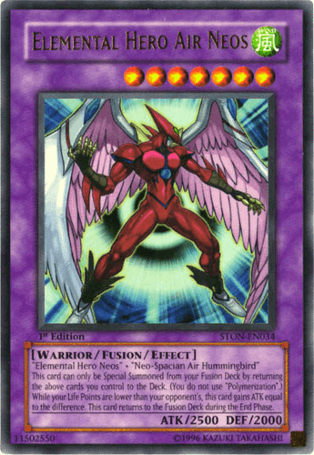 Elemental HERO Air Neos - STON-EN034 Ultimate Rare 1st Edition