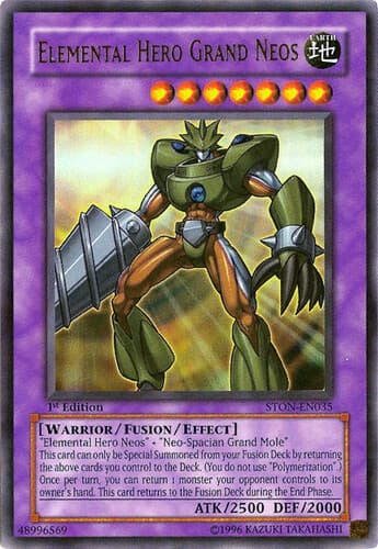 Elemental HERO Grand Neos - STON-EN035 Ultra Rare Unlimited