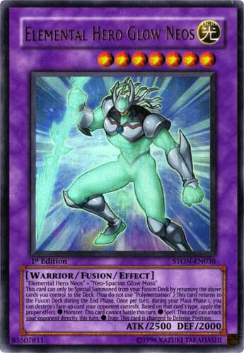 Elemental HERO Glow Neos - STON-EN036 Ultimate Rare 1st Edition