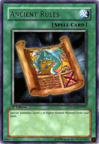 Ancient Rules - STON-EN037 Ultimate Rare Unlimited
