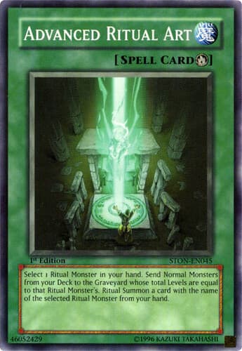 Advanced Ritual Art - STON-EN045 Common 1st Edition