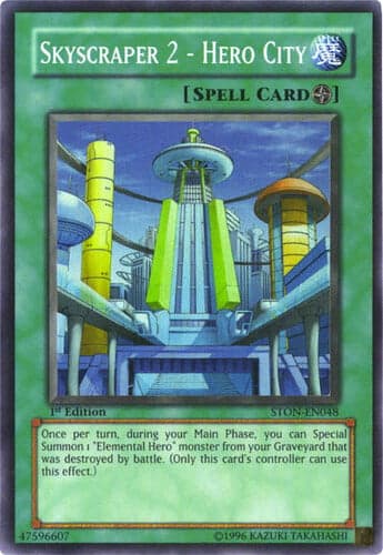 Skyscraper 2 - Hero City - STON-EN048 Super Rare 1st Edition