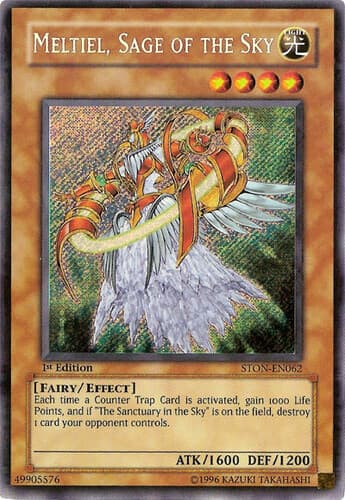 Meltiel, Sage of the Sky - STON-EN062 Secret Rare 1st Edition