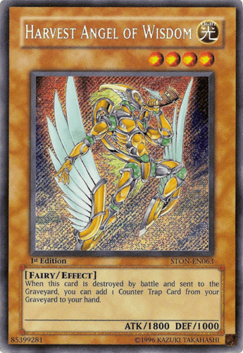 Harvest Angel of Wisdom - STON-EN063 Secret Rare 1st Edition