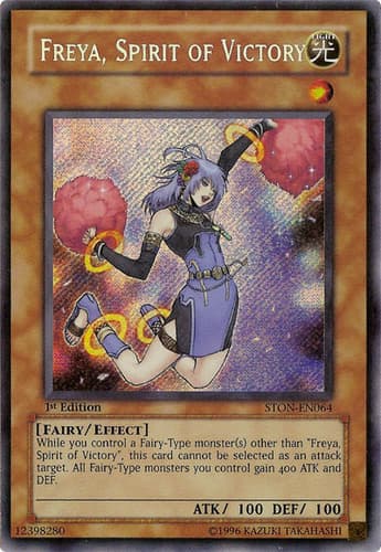 Freya, Spirit of Victory - STON-EN064 Secret Rare 1st Edition