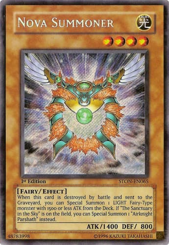 Nova Summoner - STON-EN065 Secret Rare 1st Edition