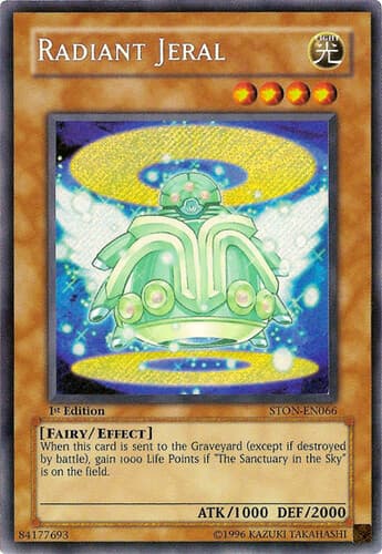 Radiant Jeral - STON-EN066 Secret Rare 1st Edition