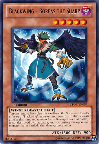 Blackwing - Boreas the Sharp - STOR-EN007 Rare Unlimited